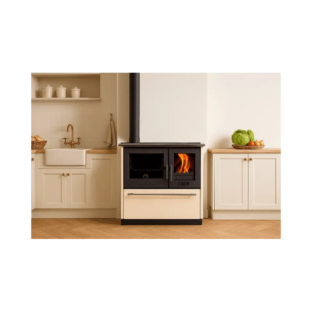 COCINA DE LEÑA IRON TRADICIONAL 850 CON HORNO EIDER BIOMASA