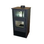 ESTUFA DE LEÑA CON HORNO INOX LUX 12,4 KW EIDER BIOMASA