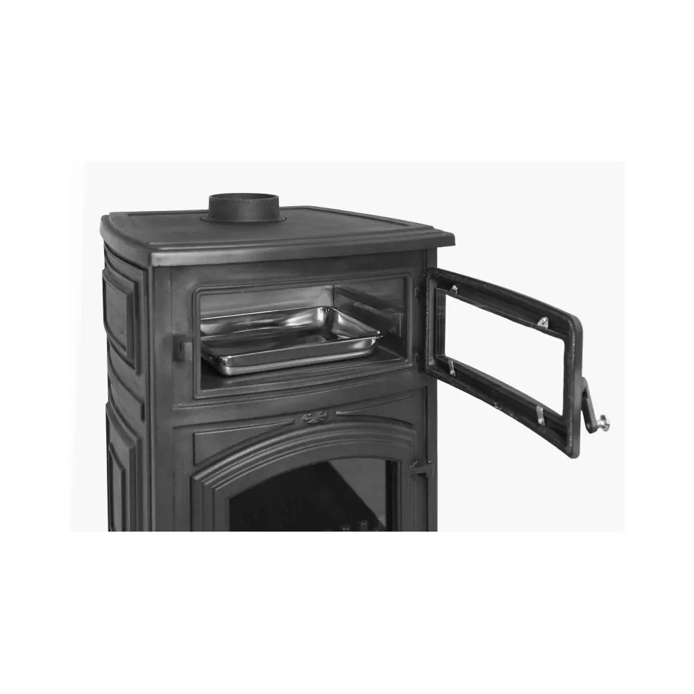 ESTUFA DE LEÑA DE FUNDICIÓN CON HORNO ANTARES NEW 18 KW EIDER BIOMASA