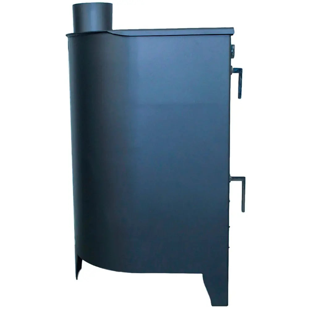 BARBACOA CON HORNO DE LEÑA MODELO LOG 9.5 KW FONDO REDONDEADO JOYMA