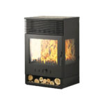 ESTUFA DE LEÑA VENTILADA TOKIO VISION 14,99 KW EIDER BIOMASA